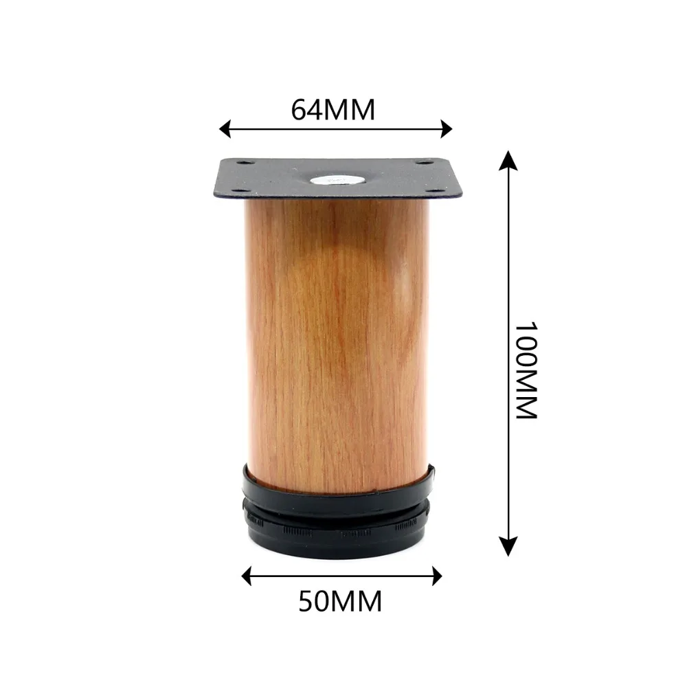 4 шт. древесины мебель кабинет металлические ножки Регулируемый нержавеющая сталь кухня средства ухода за кожей стоп круглый мягкий стол
