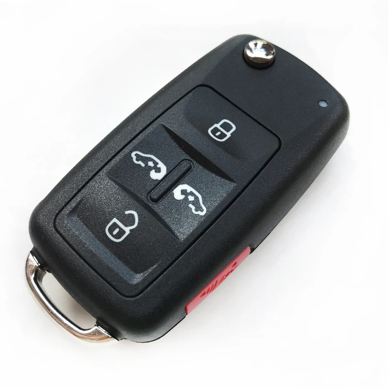 4/5 кнопочный флип-чехол для ключей для VolksWagan VW multivan t5 Sharan Caravelle сменный Автомобильный складной чехол для ключей чехол для дистанционного ключа - Количество кнопок: 5 Кнопок