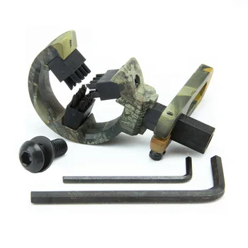 

Black Camo Hunting Archery Brush Capture Arrow Rest Right Left Hand for Compound Bow with 3 Brushes Shooting Hunting