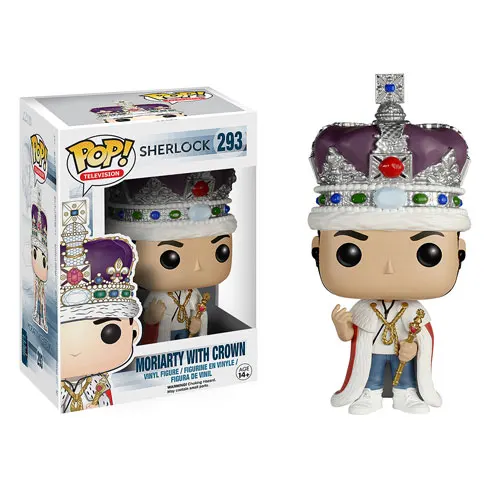 Эксклюзивный оригинальный Funko pop Sherlock-Moriarty с короной Виниловая фигурка