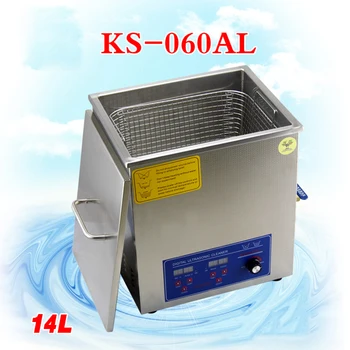 

1 PC 110V/220V KS-060AL 14L Ultrasonic cleaning machines circuit board parts laboratory cleaner/electronic products etc
