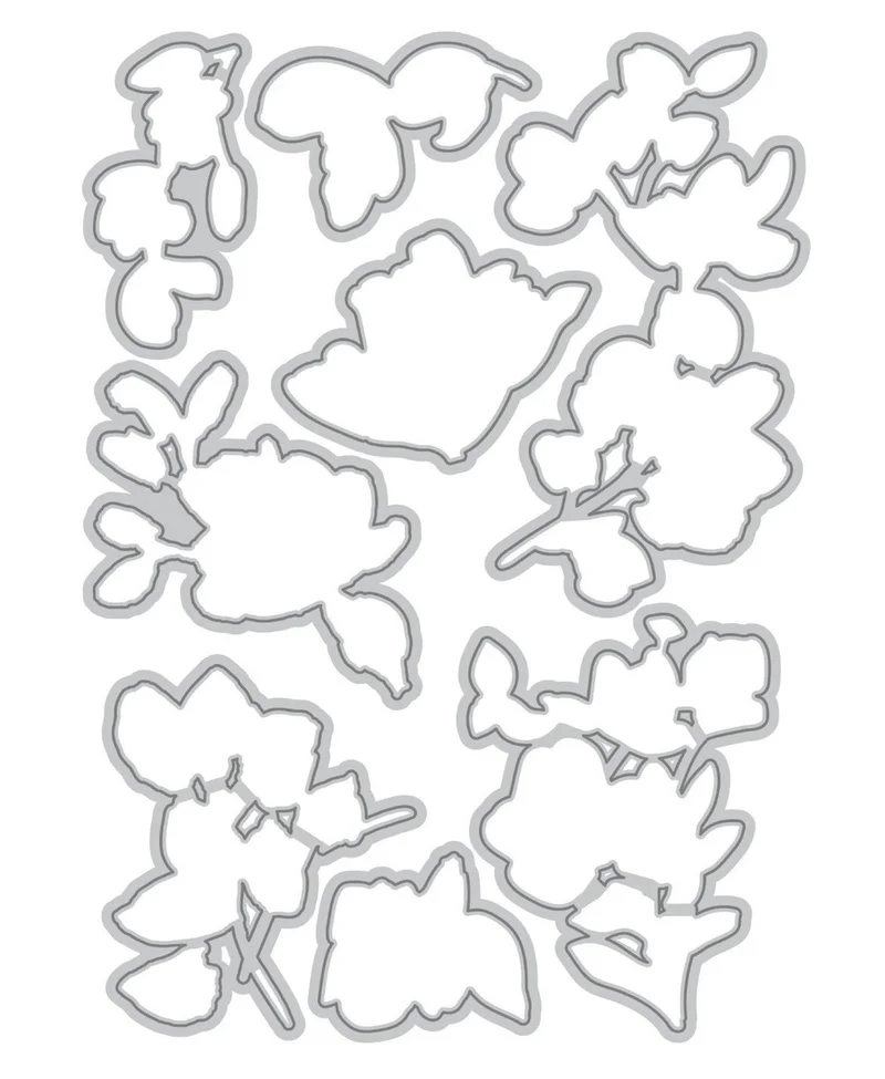 

2019 DIY New Layer Metal Cutting Dies and Scrapbooking For Paper Making Flowers A Study in Watercolor Die Set Embossing Frame