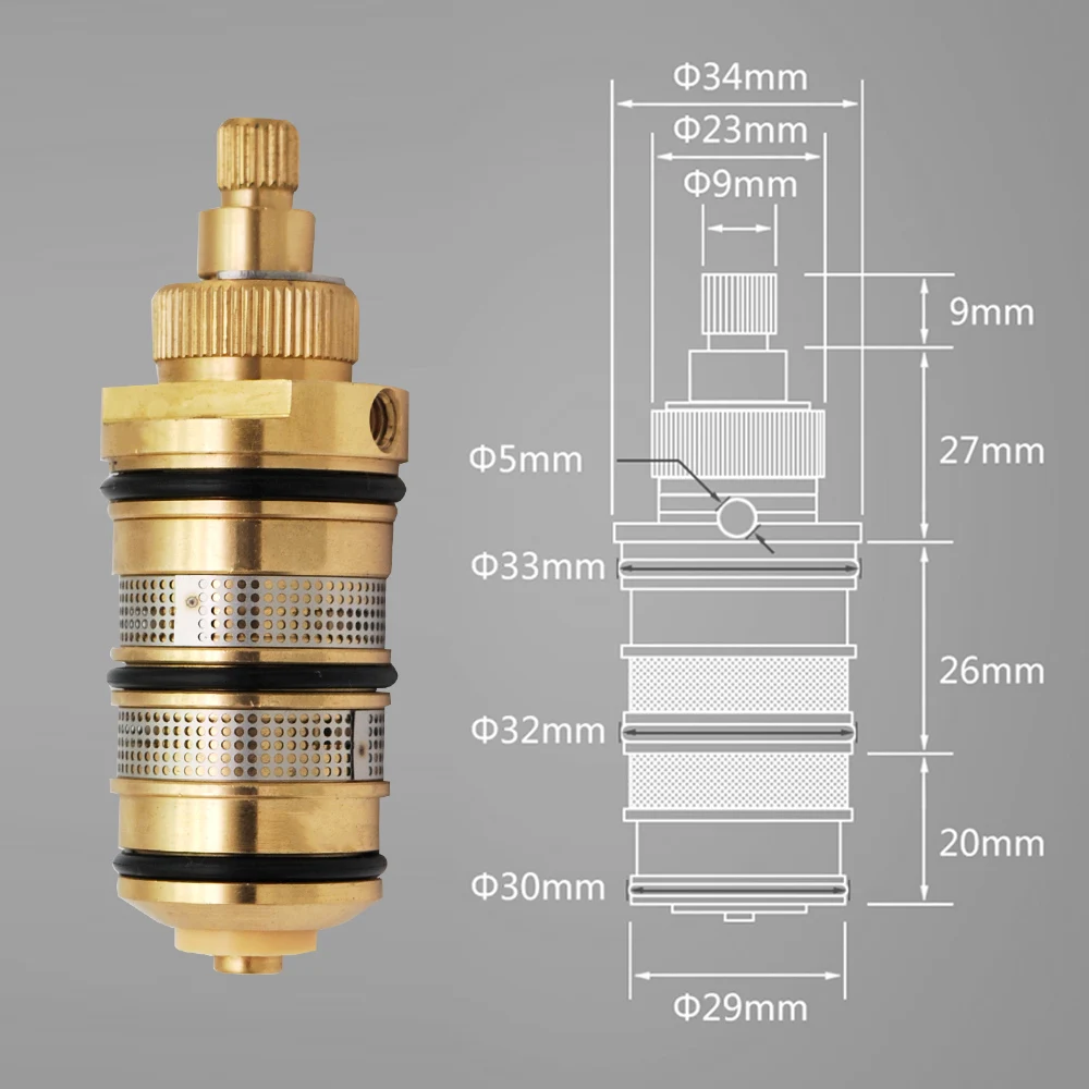 Faucet Cartridge Thermostatic Valve For Bath Mixer Tap