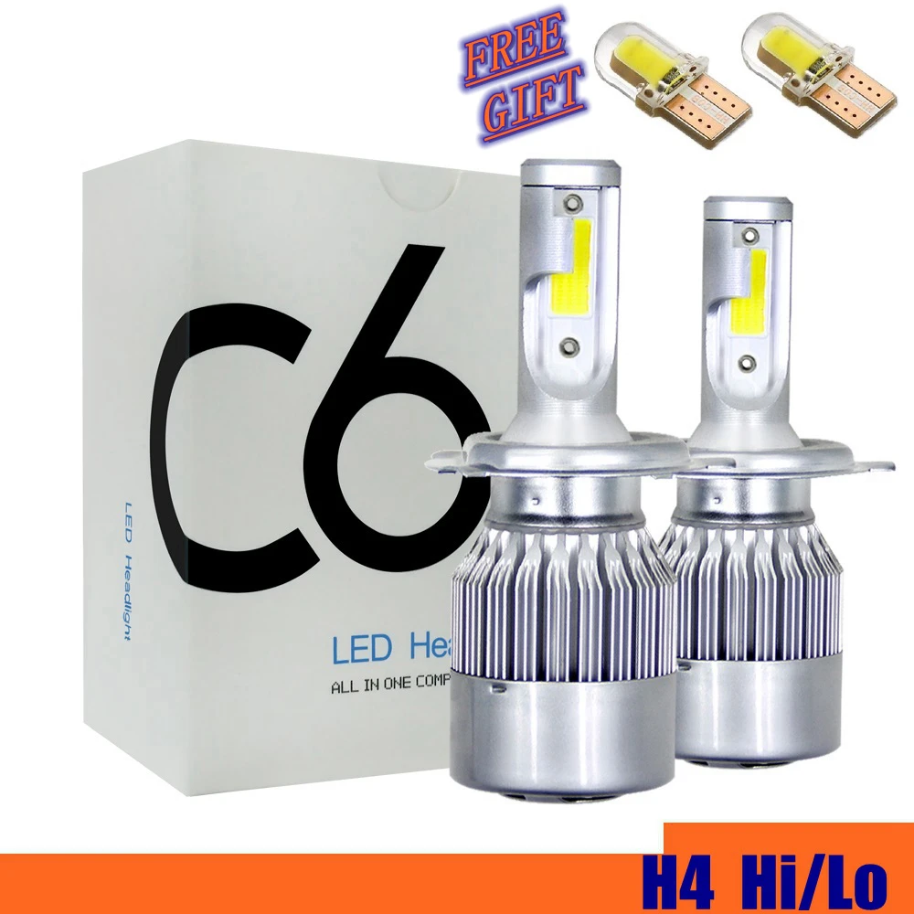 

2pcs H4 LED Bulb C6 LED Light Car H7 LED H4 Bulb Lamp H11 HB3 Bulb 9005 Lamp 9006 HB4 880 H3 H1 9004 9007 6000K 28W