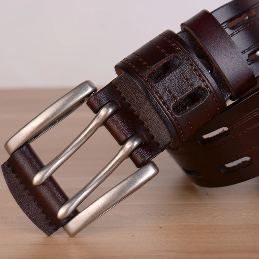 Ремень ковбойский винтажный из натуральной кожи|leather belts for men|brand genuine leather beltgenuine