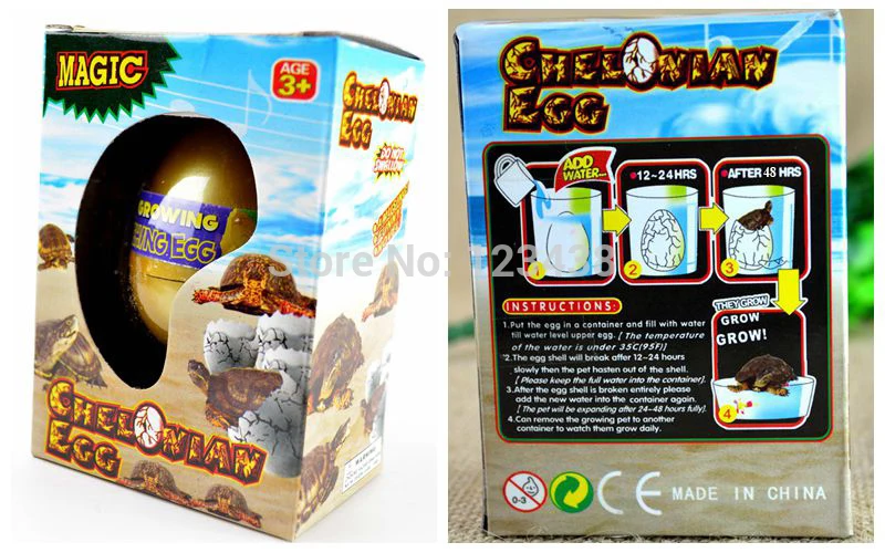 Случайный 5 шт., Подарочная коробка инкубационные надувные животные растущие Животные Динозавр Черепаха Ящерица отек яйца товары для вечерние игрушки