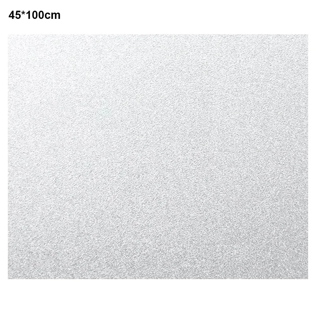 Непрозрачная глянцевая бумага матовый самоклеющиеся стеклянные наклейки оконные наклейки для ванной комнаты окна тени E2S - Цвет: 45cmX100cm