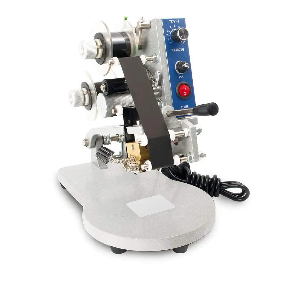 

Expiry Date Machine 220V Manual Hot Foil Stamping Printer Tools Thermal Ribbon Date Code Printing Machine