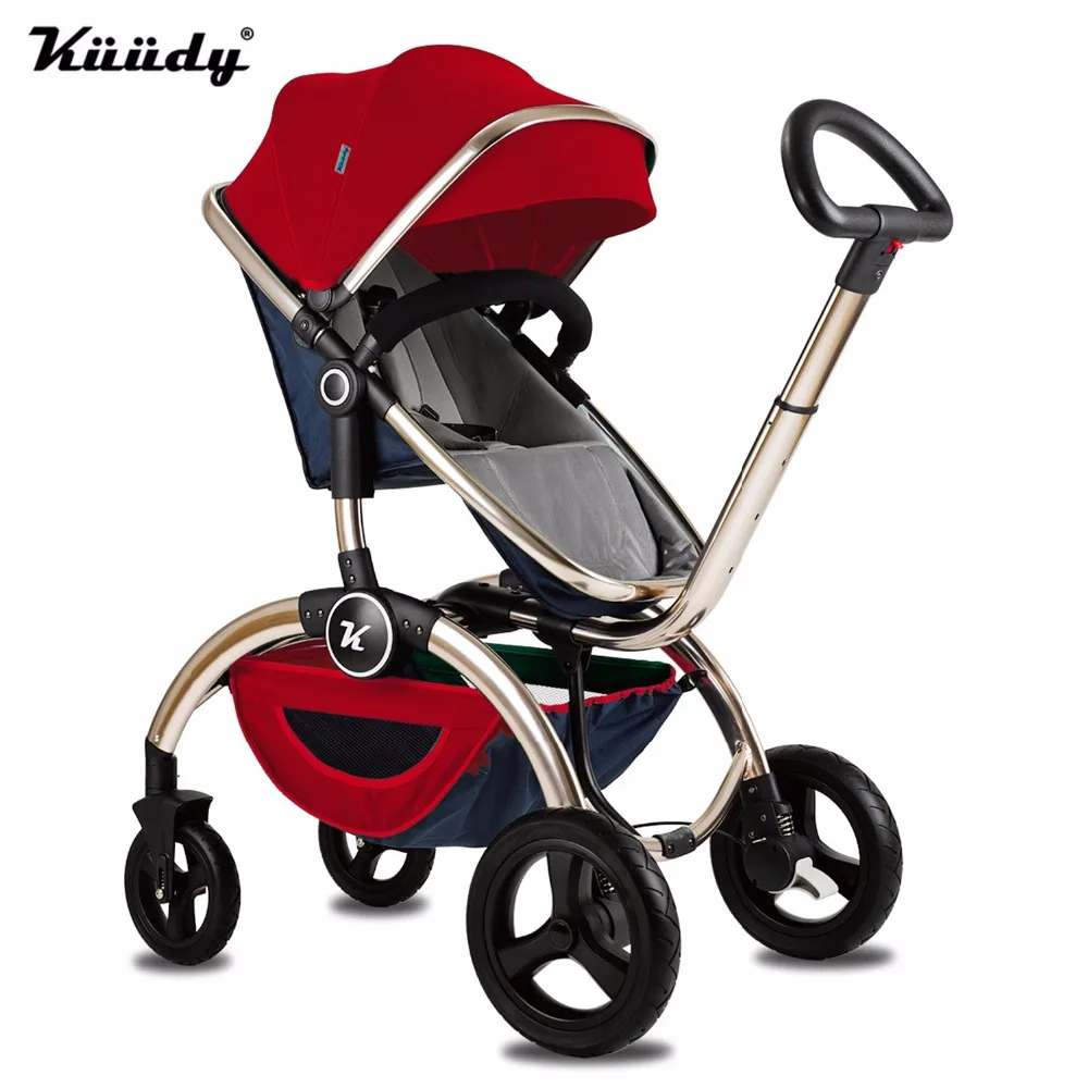 

Kuudy Luxury Personalized Baby Stroller , High Qulity, Can Sit and Sleep Flat