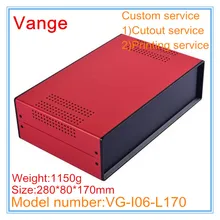 1 шт./лот, корпус для проекта, железный металлический материал, Корпус Корпуса 280*80*170 мм для управления электронным оборудованием