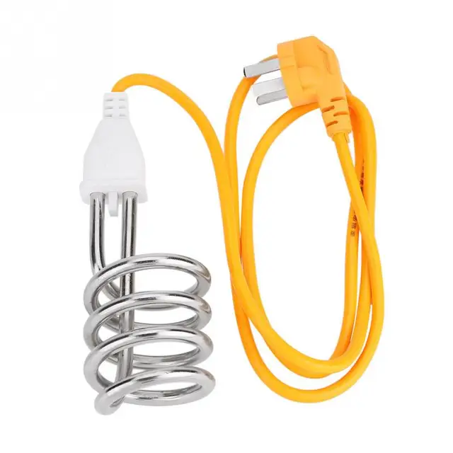 220V 2000W Portable Travel Auto Power off Water Heating Immersion Element Heater Boiler