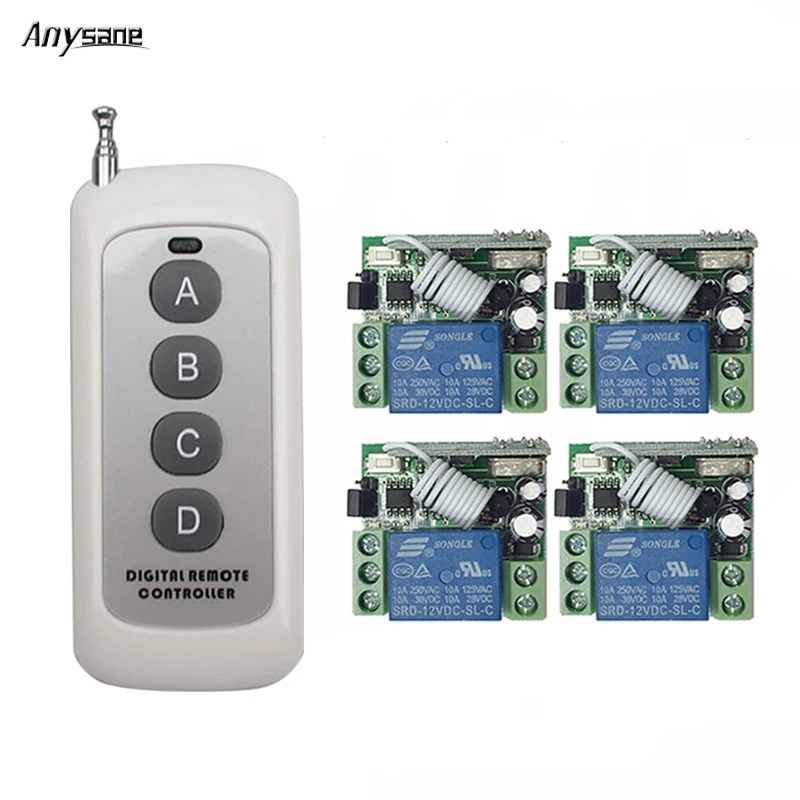 Long Range Wireless Remote Control Switch 433Mhz Learning Control