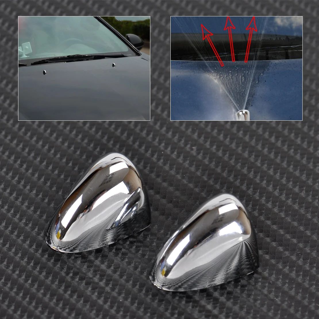 DWCX Car Windscreen Washer Cover Spray Nozzle Decoration Sticker