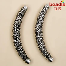 Горячая Мода 2 шт./лот античный посеребренный 9*67 мм изогнутые пробки разделительные бусины ювелирные подвески для модных ювелирных изделий