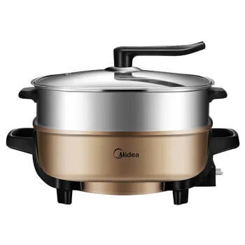 

LK1795 New Multi Cooker 1500W 6L Double Layer Electric Hot Pot Infinite Firepower Adjustment Non-stick Pot with Stand Lid