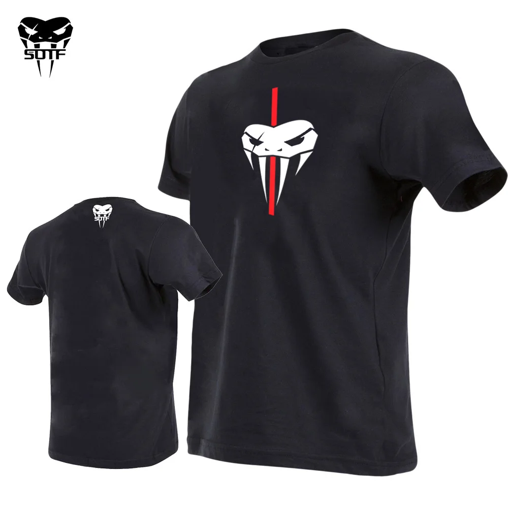 SOTF mma Мужские боксерские майки со змеиной головой для выживания Тигр Муай Тай