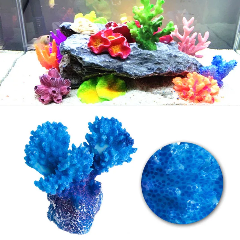 Искусственный Мини Красочный коралловый растительный Аквариум Украшение красивый аквариум камень коралловый риф орнамент аквариум фон