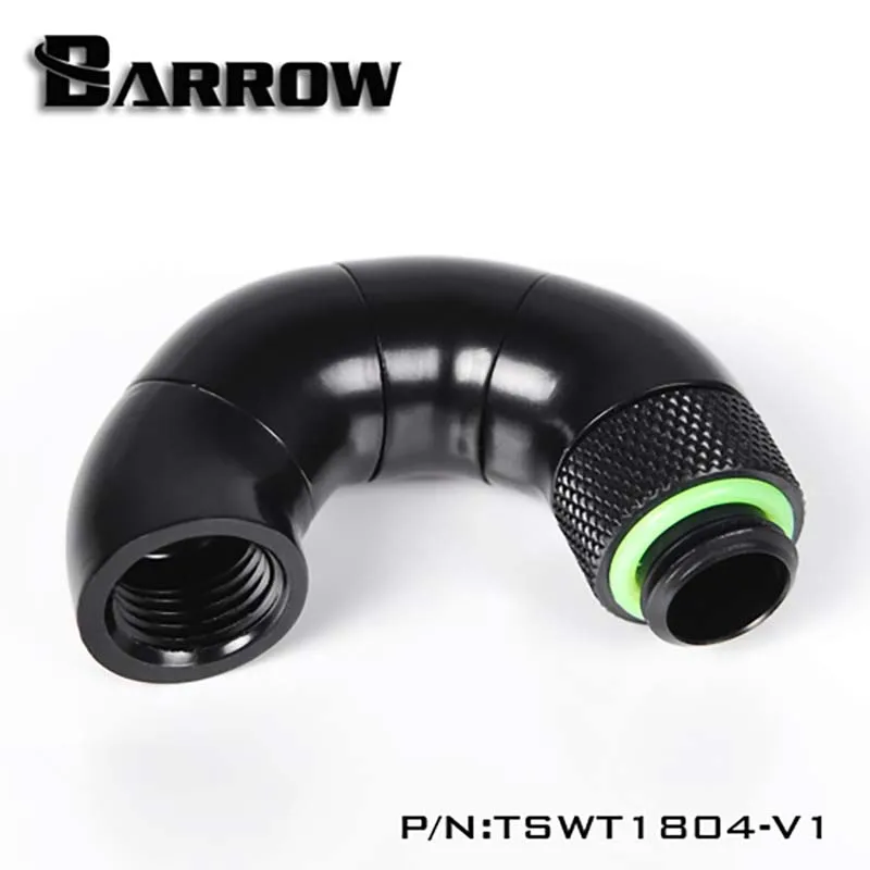 

Barrow water cooler 180degree serpentine double inner teeth 4 rotating Water cooling heatsink gadget Adapter Fitting