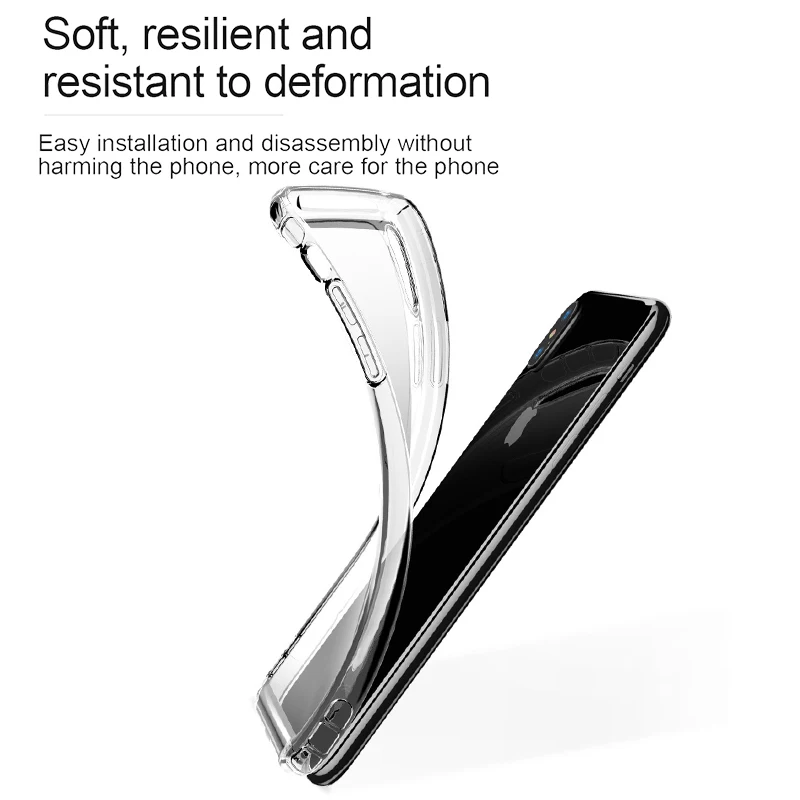 Противоударный чехол для телефона Baseus для iPhone Xs, XR, Xs, Max, Прозрачная мягкая защитная задняя крышка из ТПУ для, новые аксессуары для iPhone, чехол