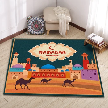 

Ramadan Design Large Carpets Cartoon Arabian Style Bedroom Living Room Home Decor Area Rugs Kids Study Room Anti-Slip Floor Mats