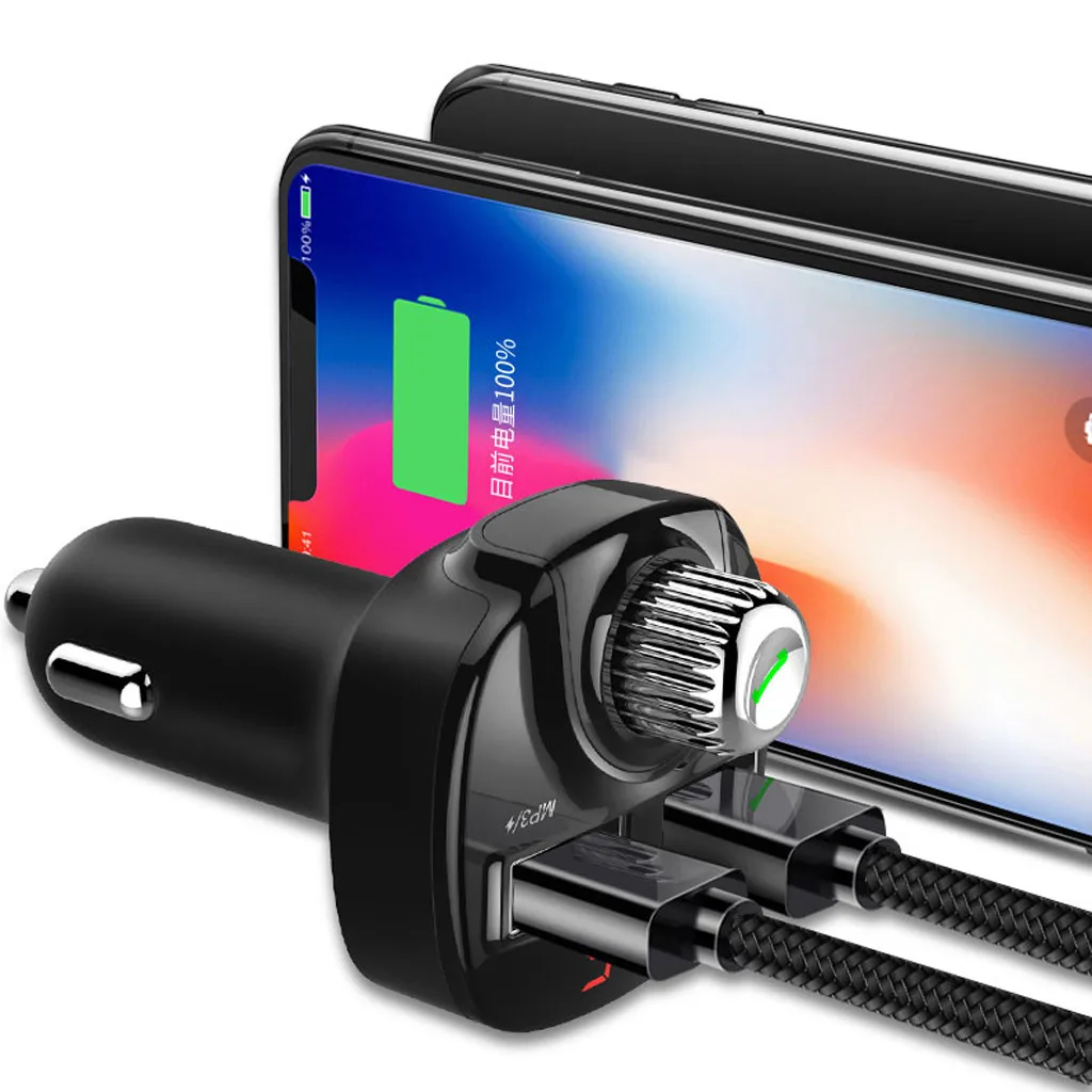 Bluetooth автомобильный FM Trans mi т Беспроводной радио адаптер USB Зарядное устройство Mp3 плеер для huawei Xiaomi mi Iphone samsung Qi C Лидер продаж