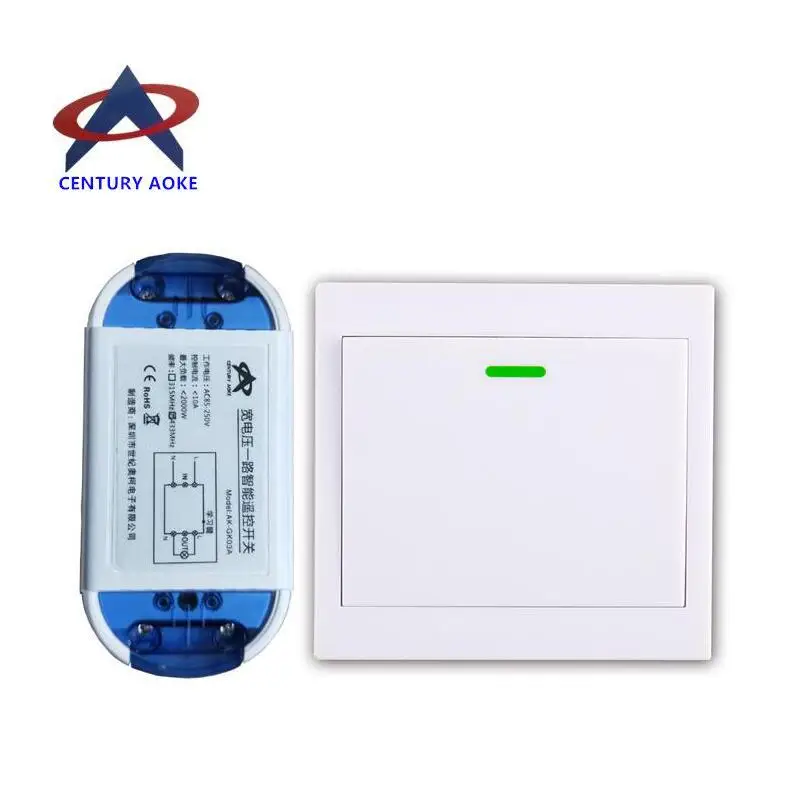 Universal Ac 85v 110v 220v 240v 250v Ac 1 Ch Rf Wireless Remote Control Switch L Power On And