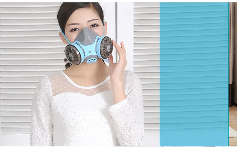 

Gas Dust Masks Female Home Use Anti Methanal Smoke Pm2.5 Protective Respirator Mask Painting Spraying Facepiece Industrial