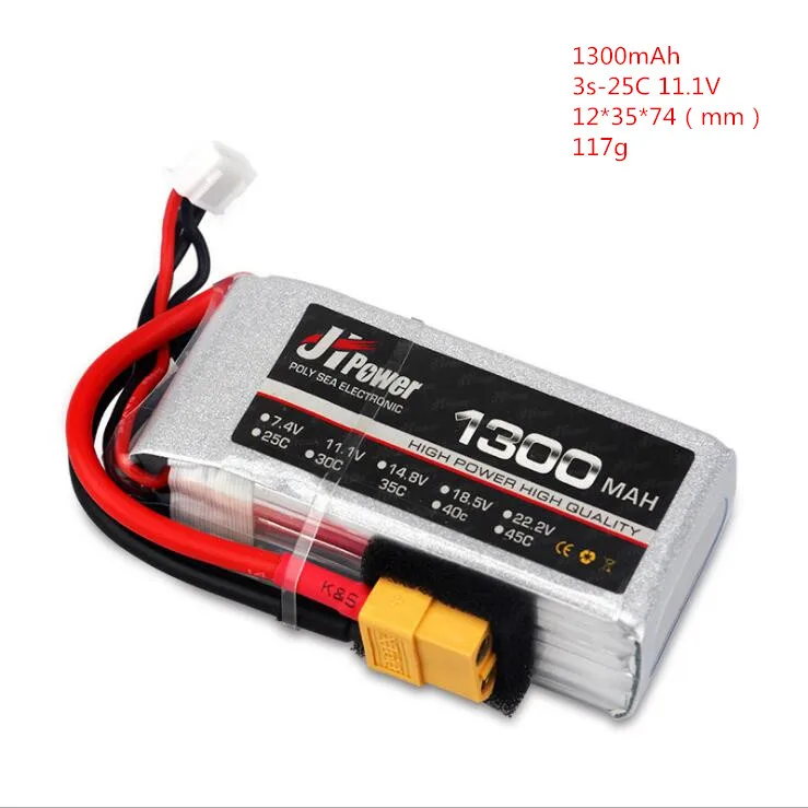 

1300mAh 3s 25C 11.1V RC Lipo Battery For Remote Control Car Quadcopter Helicopter Multicopter Drone UAV power battery