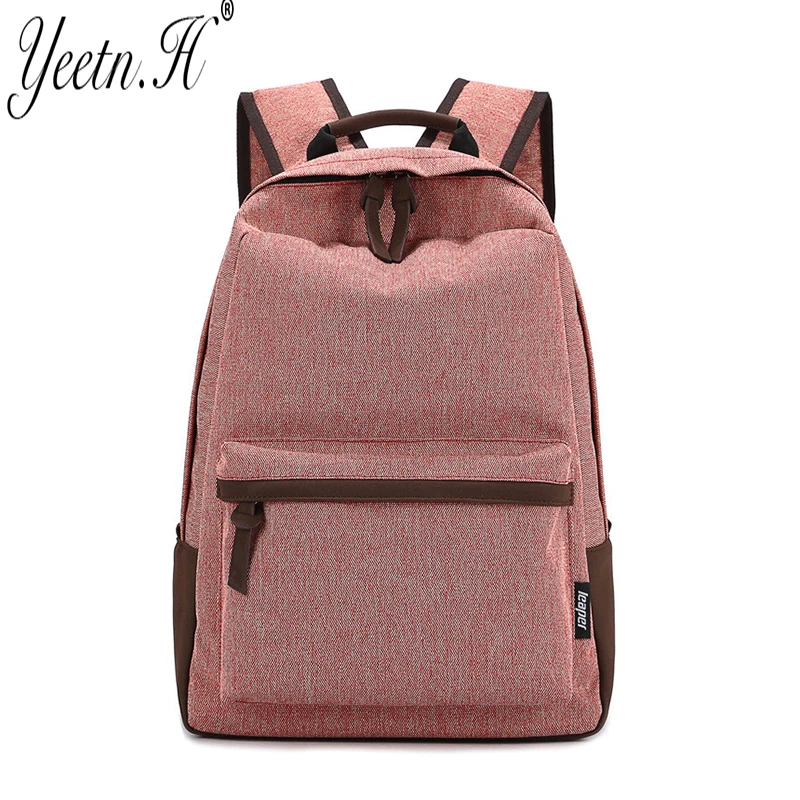 2017 New Korean Canvas Printing Backpack Women School Bags for Teenage Girls Cute Bookbags Vintage Laptop Backpacks FemaleY1002 bookbags-for-girls