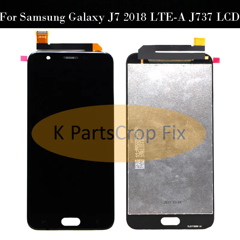 J737 Super Amoled 5 ''для Samsung Galaxy J7 2018 LTE-A ЖК-дисплей с кодирующий преобразователь