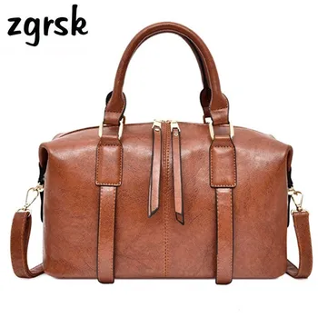 

For Women Messenger Bags Brand Classic Pu Lock Solid Zipper Leather Clutch Purse Women Handbags Pink Fashion Bags Sac Main Femme