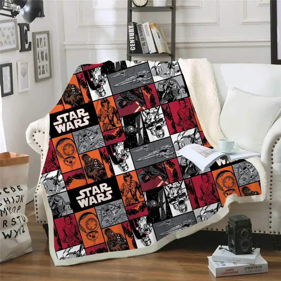 star wars plush blanket