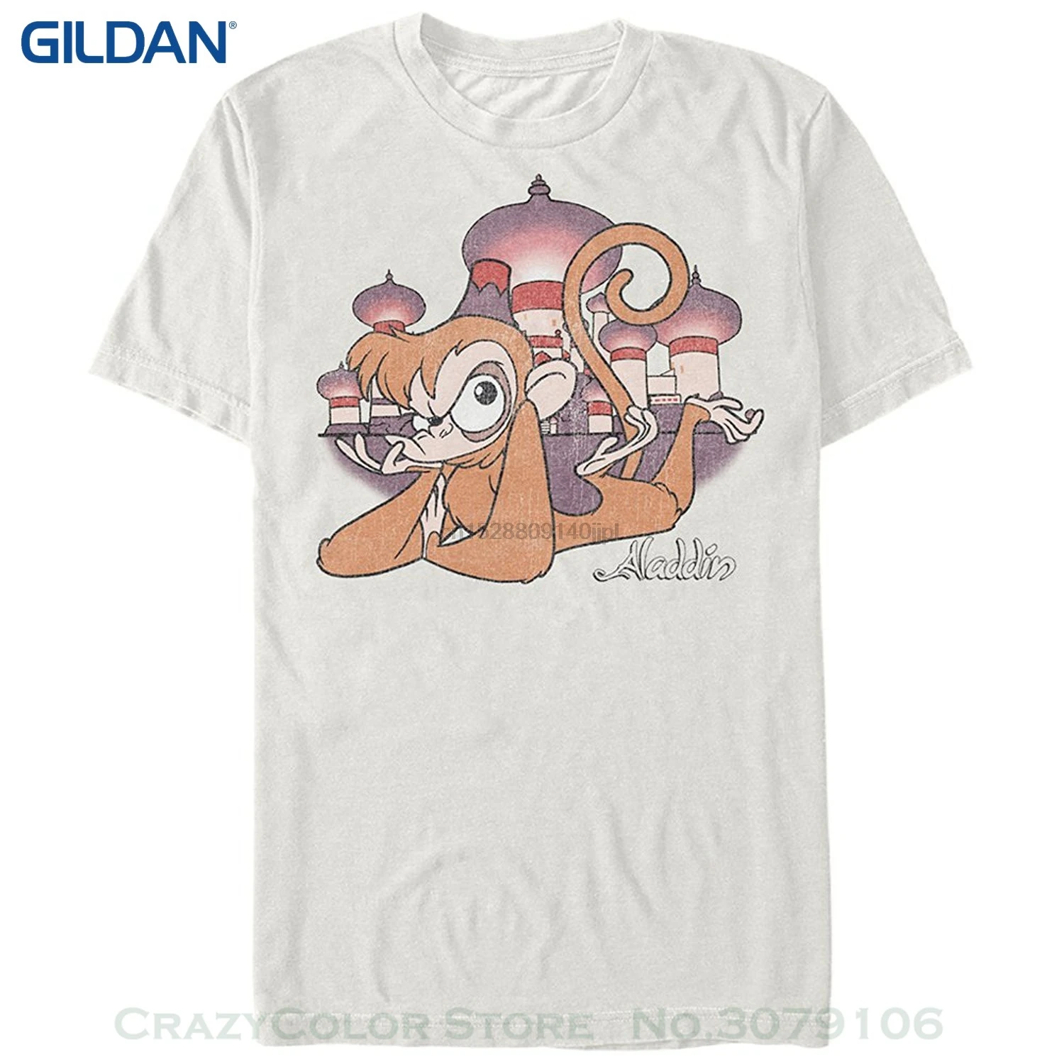 

T-shirt Novelty Cool Tops Men Short Sleeve Tshirt Aladdin Grumpy Abu Mens Graphic T Shirt