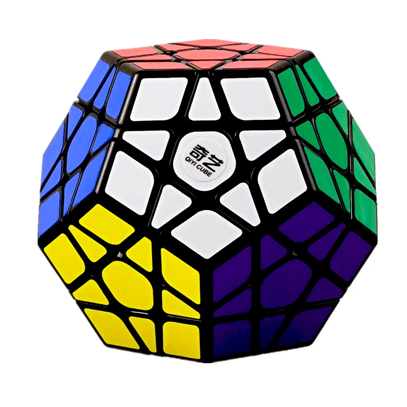 

QIYI 3X3 Megaminxeds Magic Cube Black White Speed Cube Professional 12 Sides Puzzle Cubo Magico Educational Toys For Children