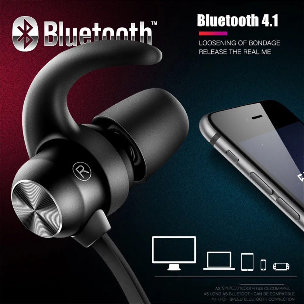 Беспроводные Bluetooth наушники MODOSON X7S портативные спортивные стереонаушники с