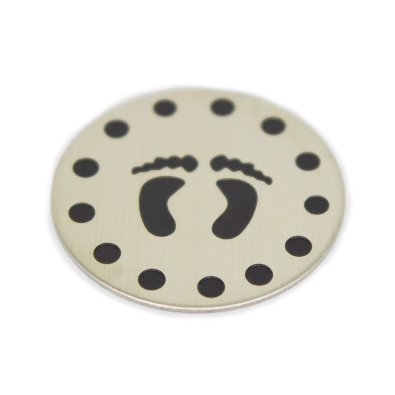 Hot sale stainless steel 22mm floating pendant plate 10pcs round baby