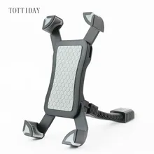 Tottiday Motorcycle Mobile Phone Holder Stand Motorbike rearview mirror Mount Bracket for iphone samsung huawei xiaomi LG