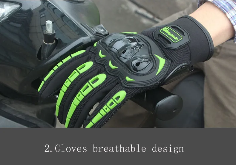 Мотоцикл Полный Палец Сенсорный экран перчатки гоночный мотоцикл дышащая сетка ткань Велоспорт Moto Luvas Guantes