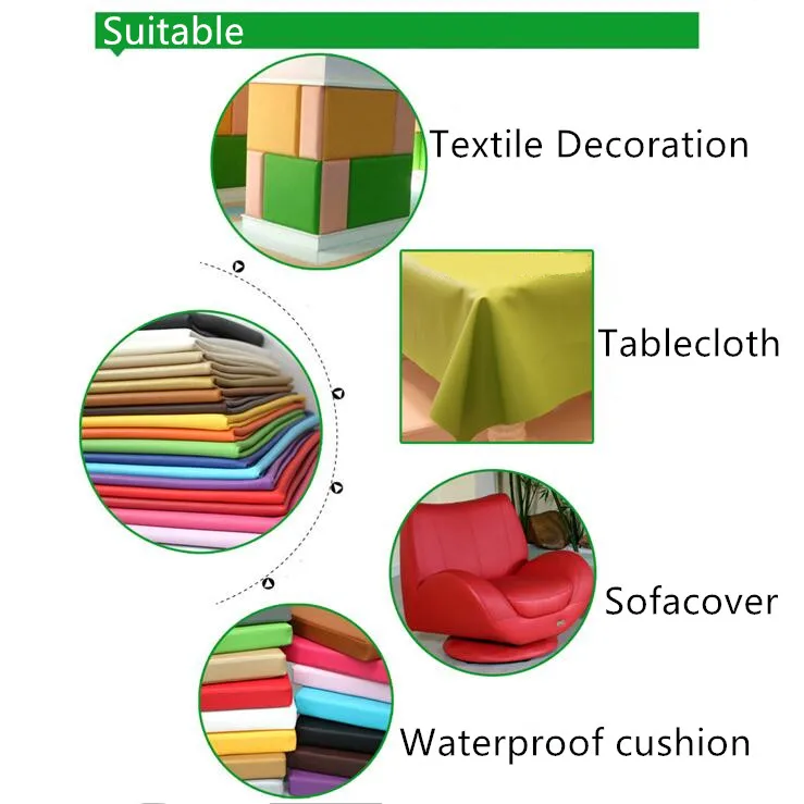  Pure Coloured Litchi Pattern PU Leather Fabric Small Pebbled Faux Artificial Synthetic PU Leather F - 33059444622