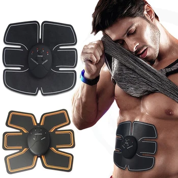 

EMS Abdominal Muscle Trainer Stimulator Body Electric Pulse Treatment Slimming Massage Training Pads Fat Burner Gymnic Belt