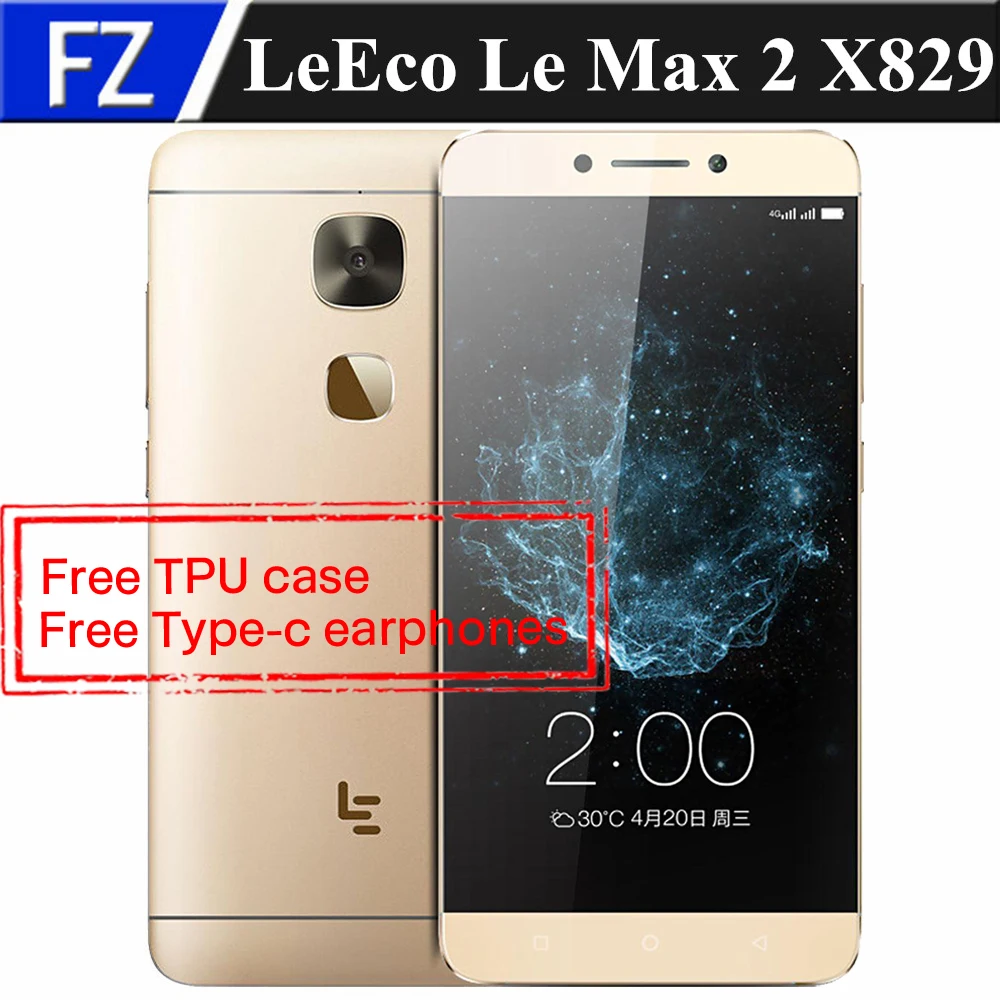 Оригинал LETV LeEco LE MAX 2X829 4 ГБ RAM 64 ROM 5.7 &quotIPS 2 К Android 6.0 Snapdragon 820 quad core Г LTE 21MP OTG