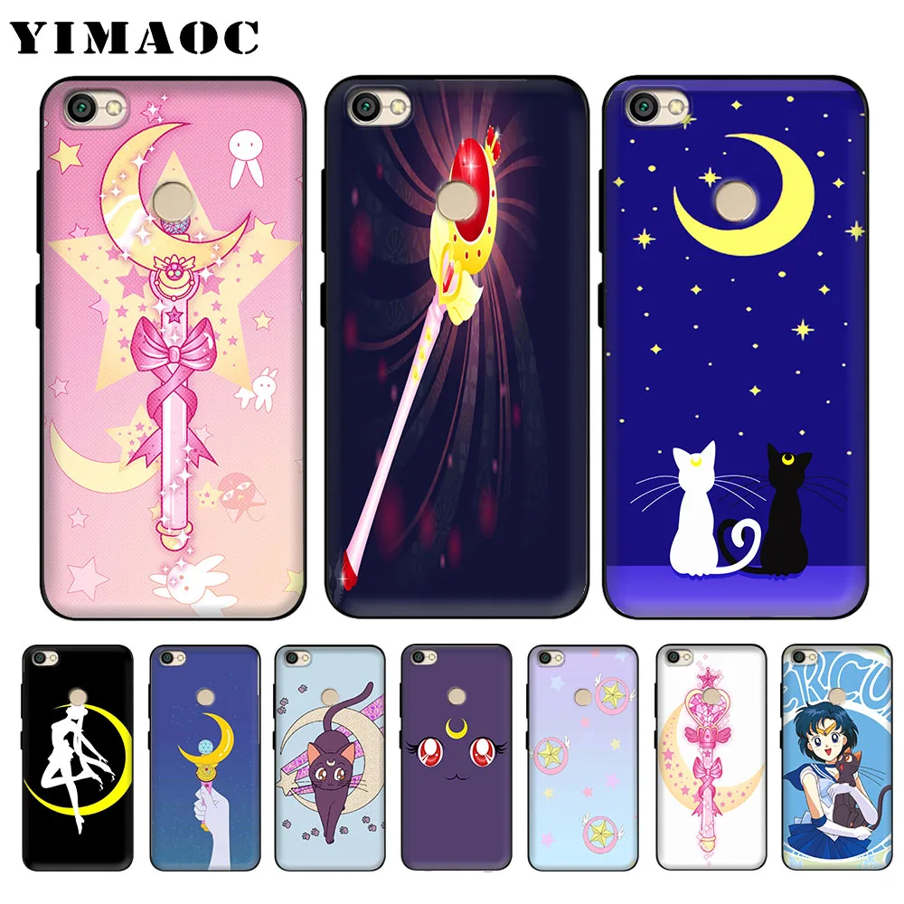 

YIMAOC sailor moon scepter luna Soft Case for Xiaomi Redmi 4A Note 4X 5 Plus 5A Pro Prime