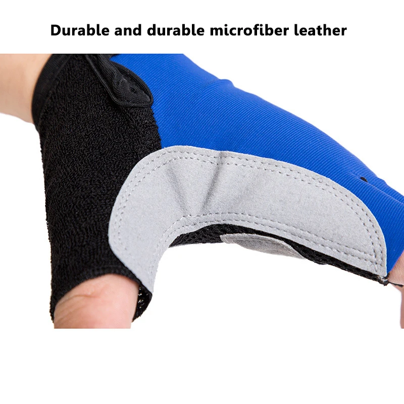1 Pair Gym Gloves Half Finger Sports Exercise Weight Lifting Gloves Body Building Anti-skid Training Heavyweight Fitness Gloves