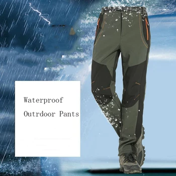 

Outdoor Sports Trousers Autumn Winter Fleece Thermal Camping Pants Windproof Breathable Waterproof Hiking Skiing Trousers S-5XL