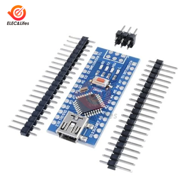 Mini USB CH340 NANO v3.0 3,0 ATmega328P-AU плата контроллера совместима с Arduino Nano CH340 USB драйвер Nano V3 ATmega328 328p