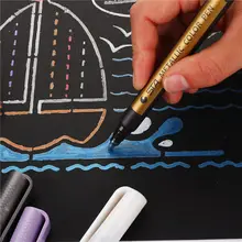Набор цветных металлических маркеров "сделай сам", 10 цветов, профессиональная кисть-вкладыш, ручка, художественные маркеры для рисования, для рисования, художественные принадлежности