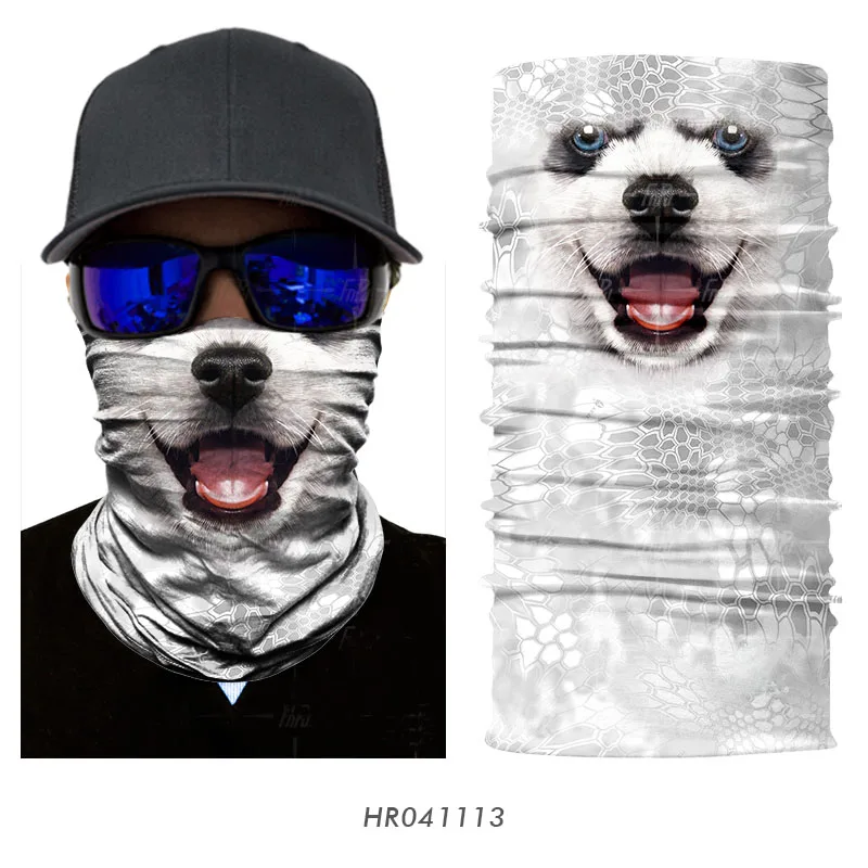 3D кошка собака бесшовный наружный волшебный шейный щиток для лица Спортивная Рыбалка Велоспорт Байкер Лыжная бандана труба головной шарф для мужчин и женщин маска - Цвет: 113
