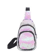 Поясная Сумка для женщин, барсетка, сумка для груди, Женская винтажная сумка на плечо, с блестками, голографическая сумка, sac banane femme#10