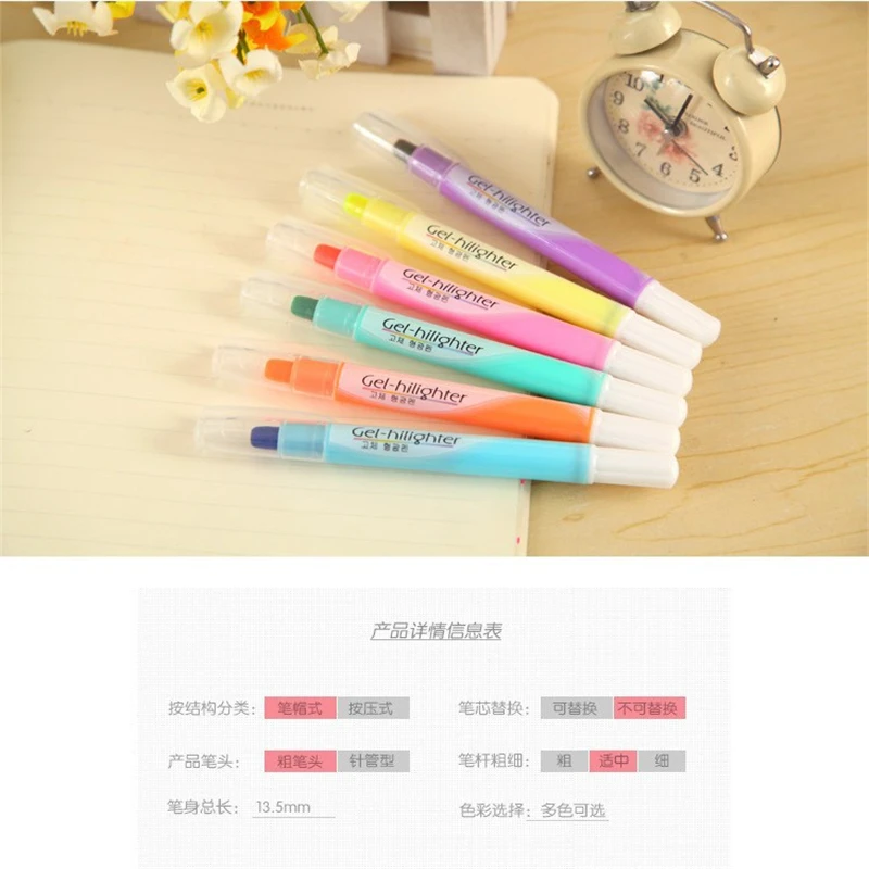 

D302 creative stationery solid jelly candy color fluorescent pen graffiti learning prize Stationery office supplies for students