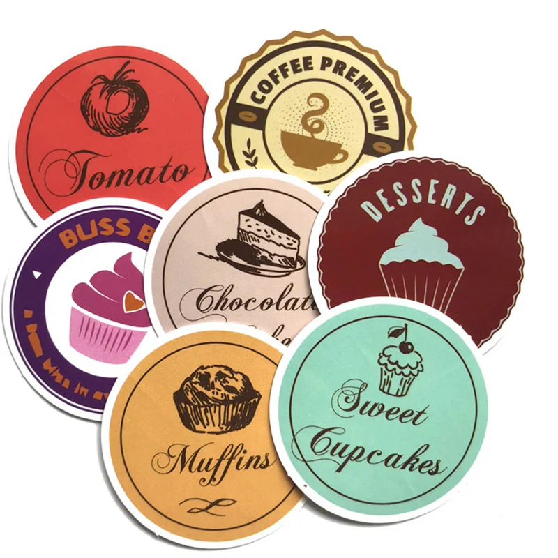 

DIY 35pcs Donuts series waterproof sticker Gift posted Baking Decoration label Doodle coffee home bakery Unique Novel